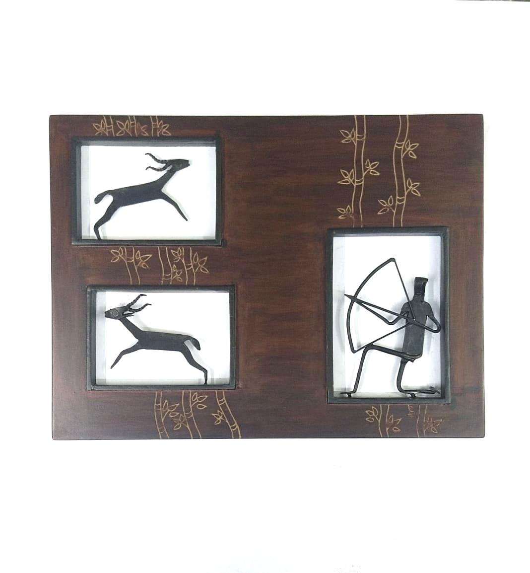 Wooden Iron Fusion Art Exclusive Engraving Handcrafted In India By Tamrapatra