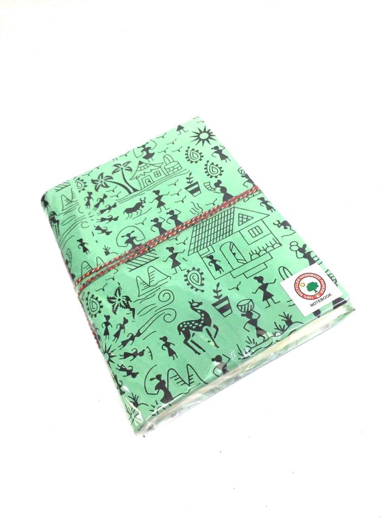 Warli Theme Diary Indian Handcrafted Gifts Eco-Friendly Size XL Tamrapatra