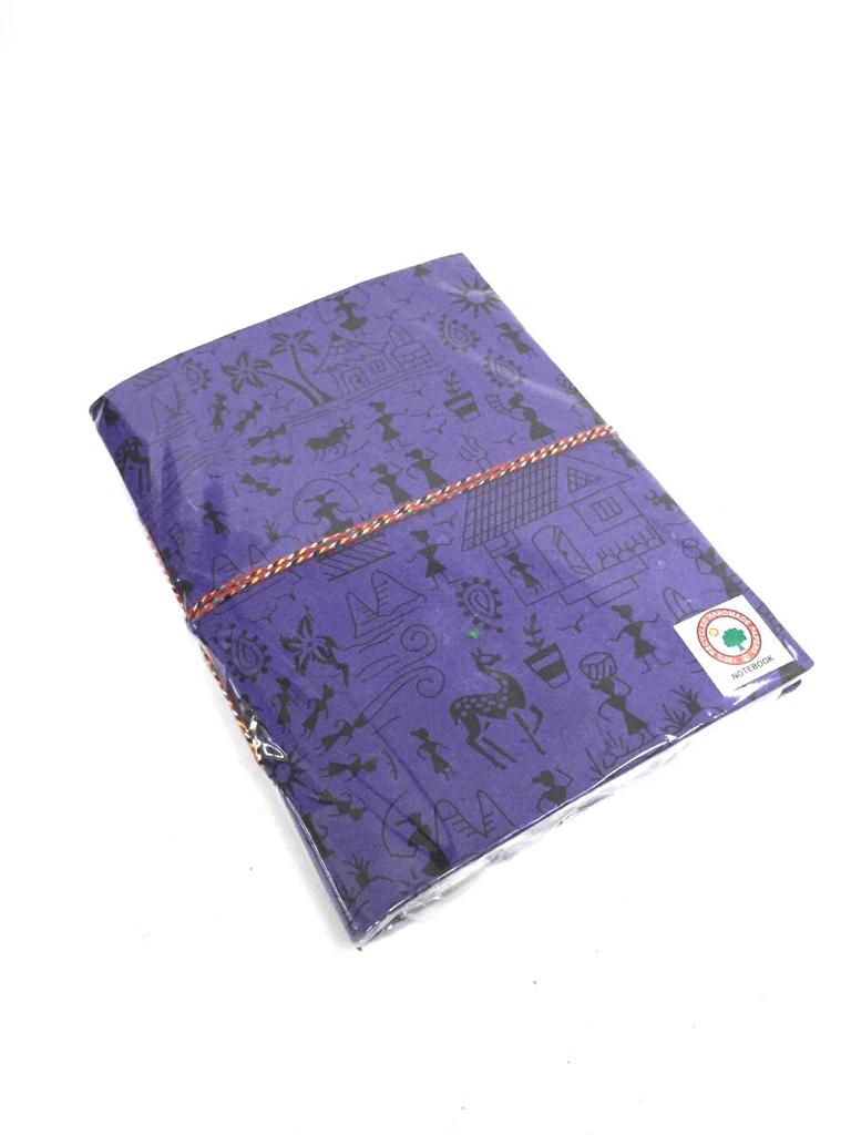 Warli Theme Diary Indian Handcrafted Gifts Eco-Friendly Size XL Tamrapatra