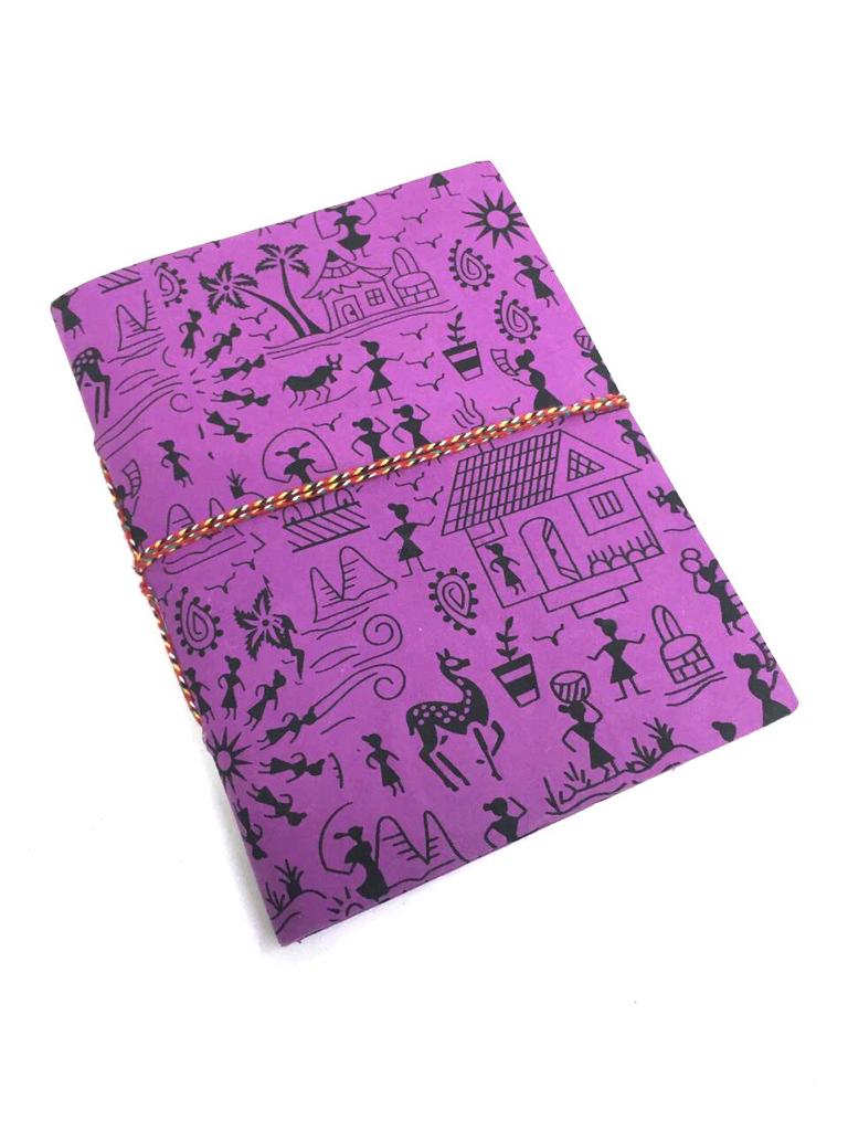 Warli Theme Diary Indian Handcrafted Gifts Eco-Friendly Size XL Tamrapatra