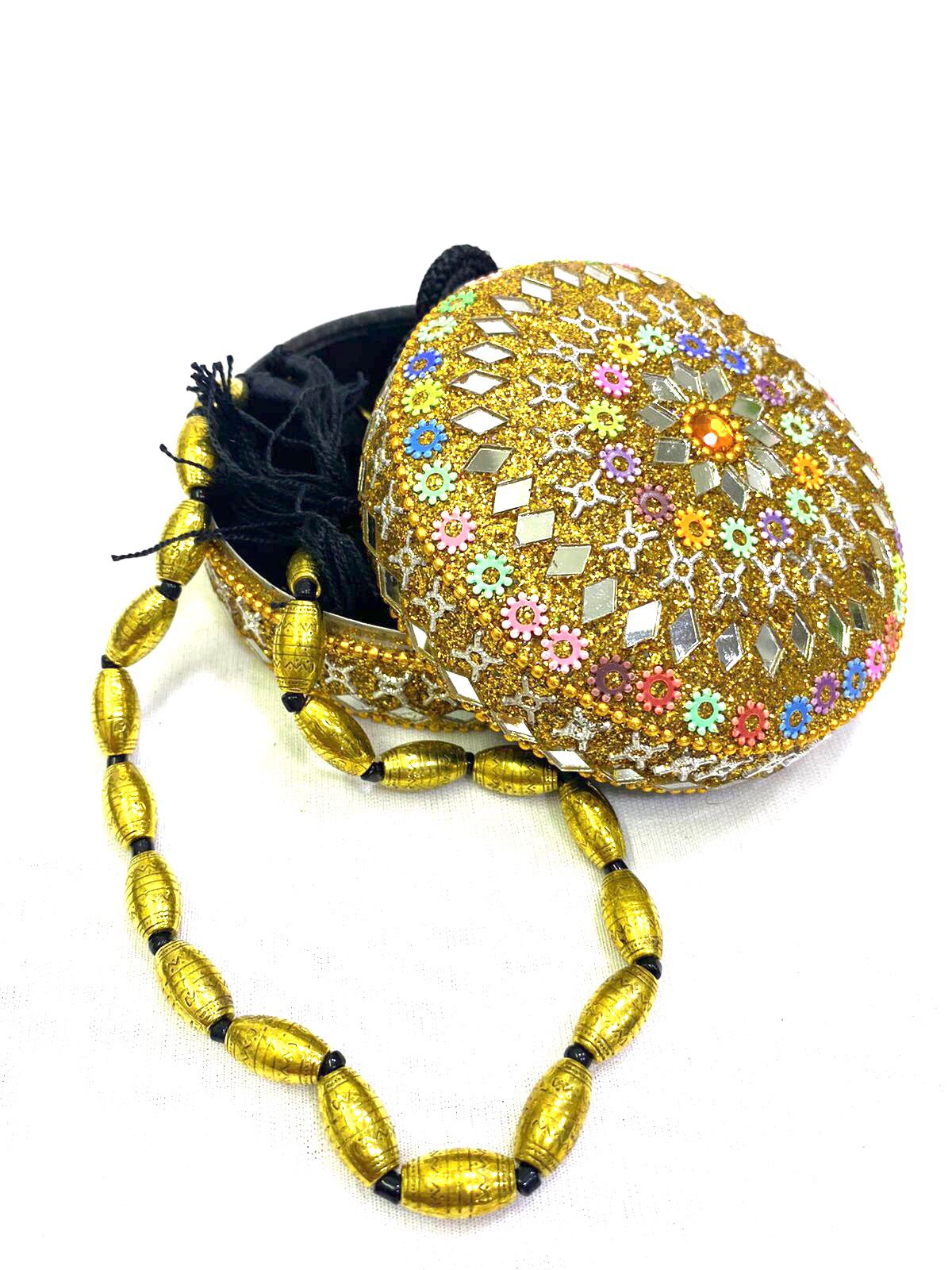 Shinny Jewelry Box L With Mirror Art In Various Shades Best Gifting's Tamrapatra