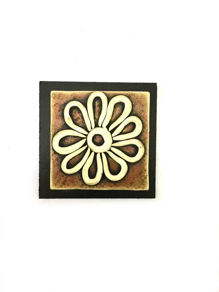 Unique Dandelion Concepts On Yellow Shade Terracotta Set Of 5 By Tamrapatra