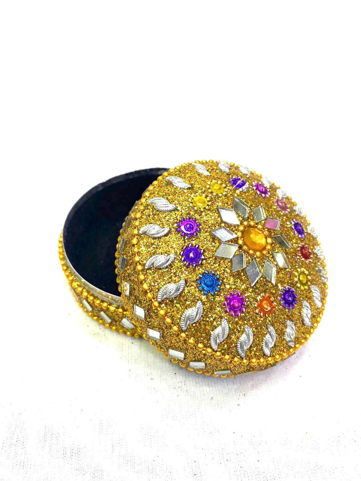 Jewelry Box In Beautiful Shiny Shades Storage Ideas Handcrafted From Tamrapatra