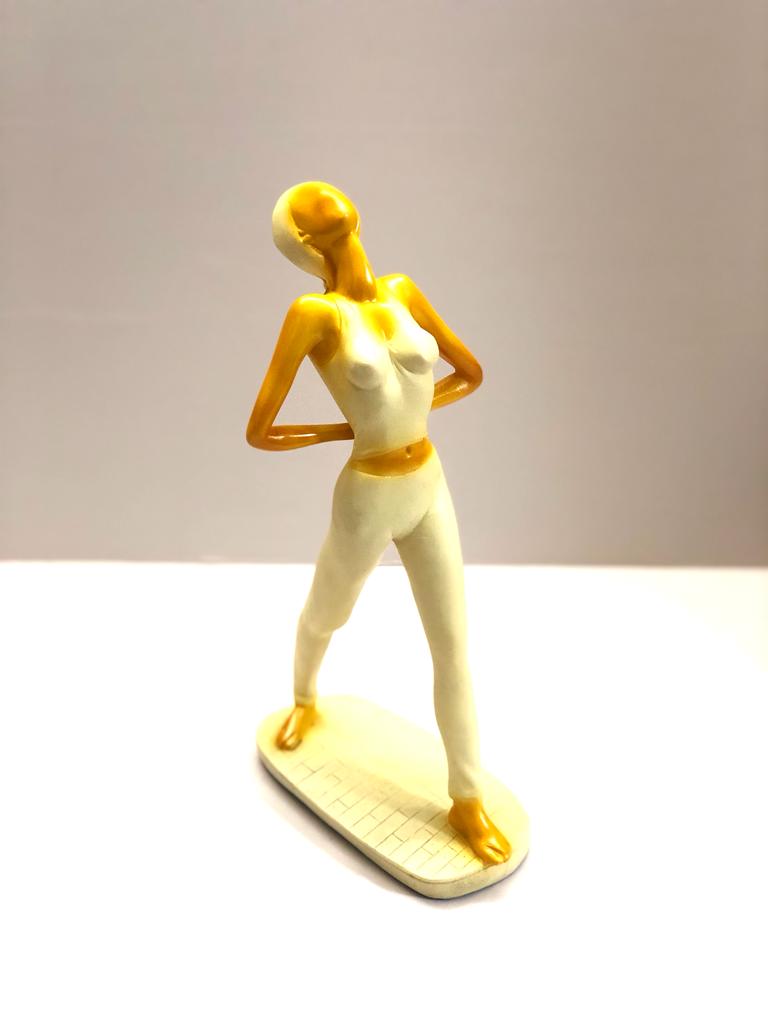 Yoga Lady In Various Posture Stunning Creation Of Resin Art From Tamrapatra