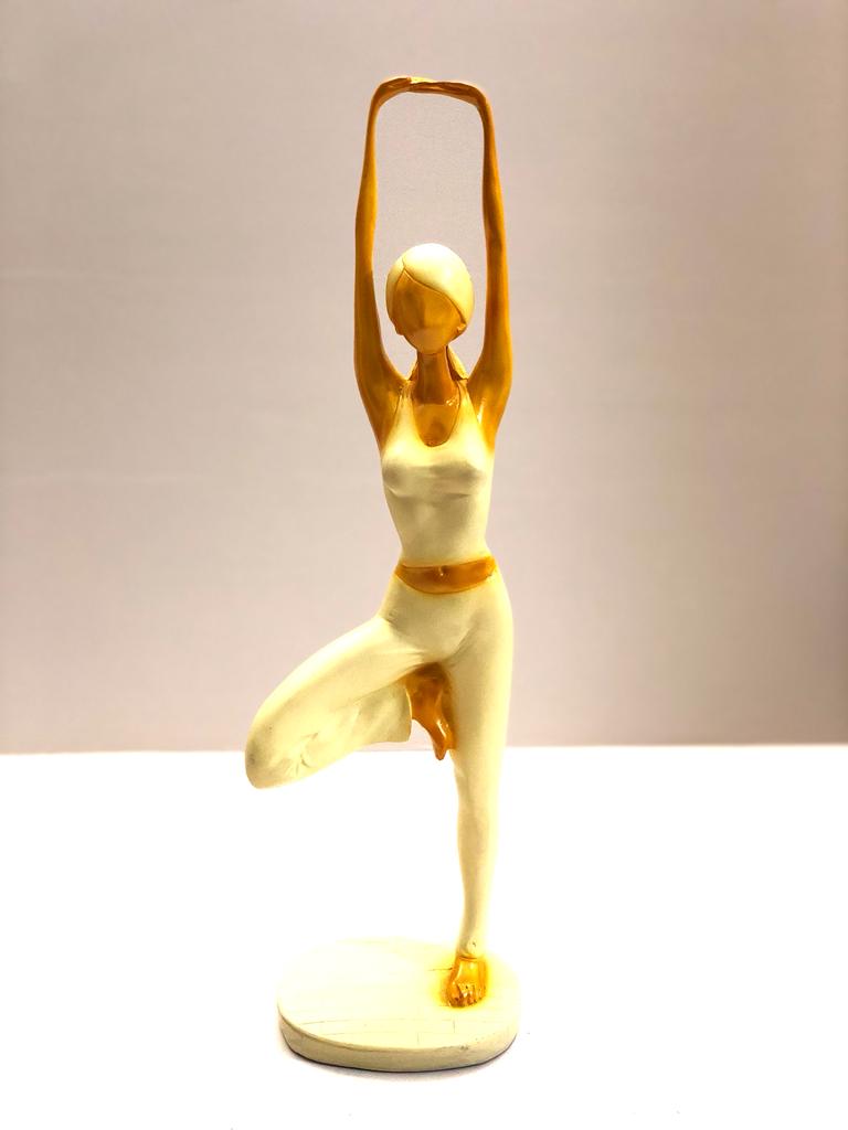 Yoga Lady In Various Posture Stunning Creation Of Resin Art From Tamrapatra