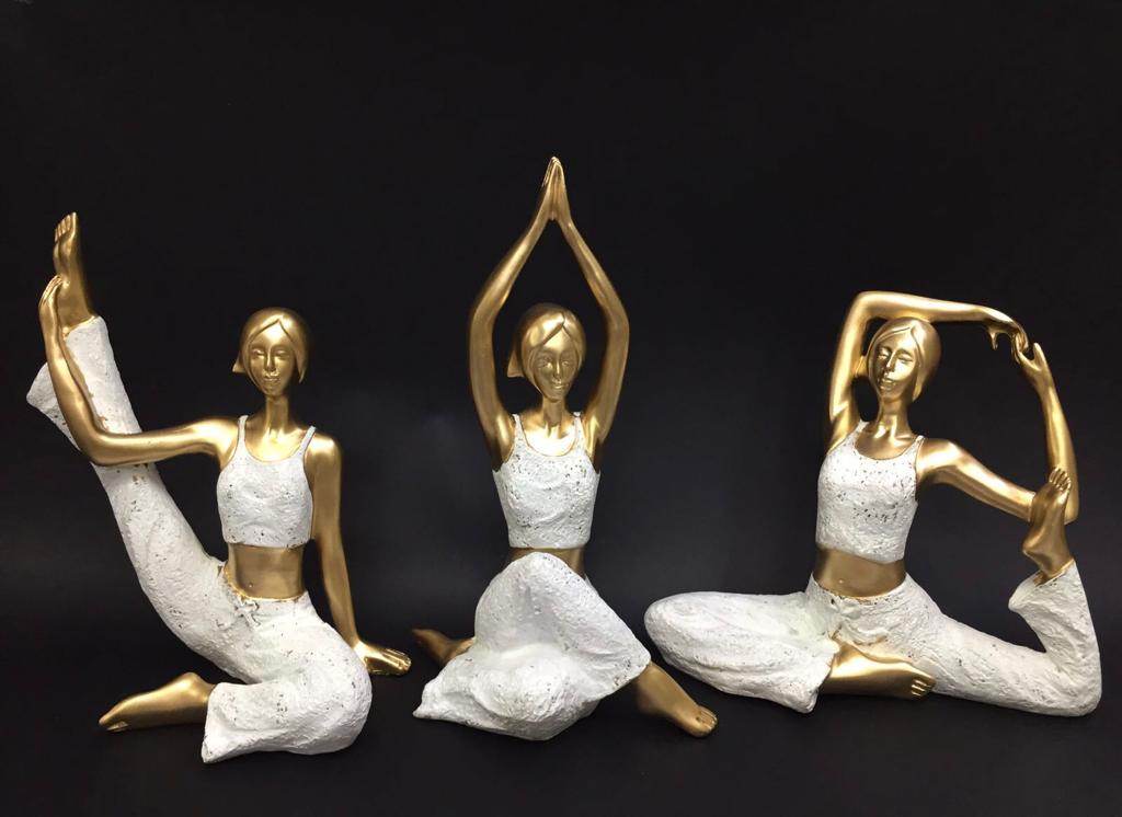 Yoga Figurines Modern Art Stunning Décor Dazzling Creation Only At Tamrapatra