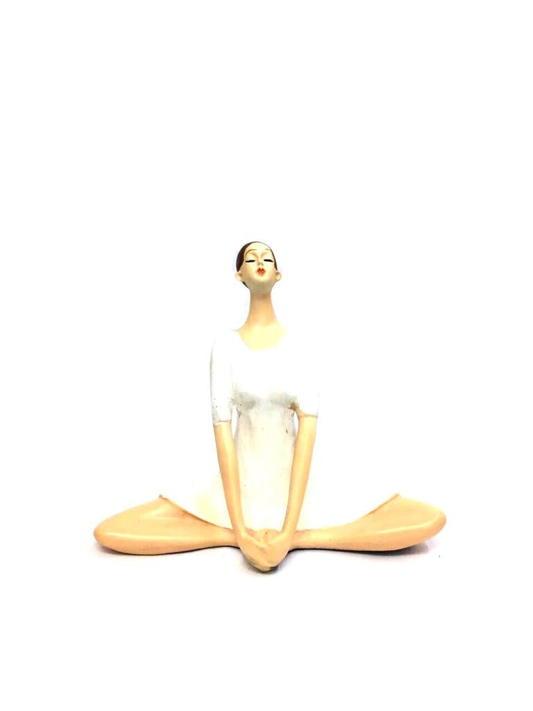 Yoga Lady Showpiece Exercise Modern Art In Various Models From Tamrapatra