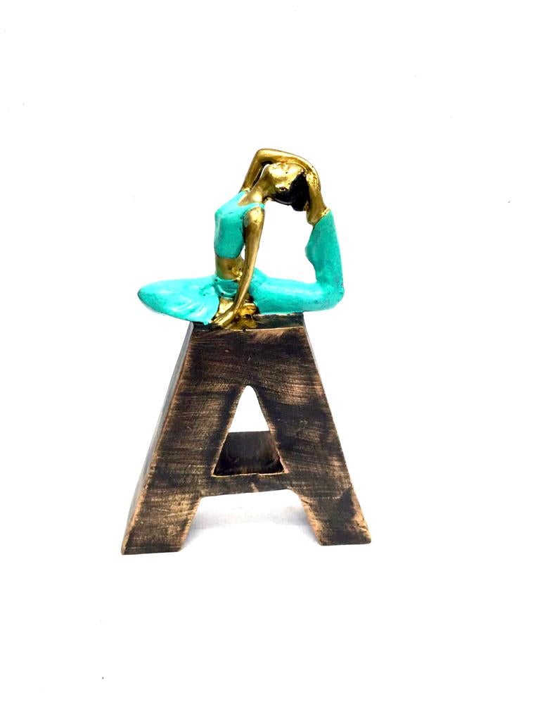 Elegant Yoga Home Letters Lady Modern Décor Exclusive Showpiece S/4 By Tamrapatra