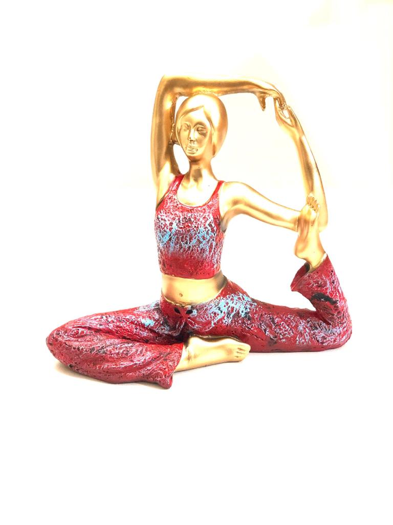 Yoga Figurines Modern Art Stunning Décor Dazzling Creation Only At Tamrapatra