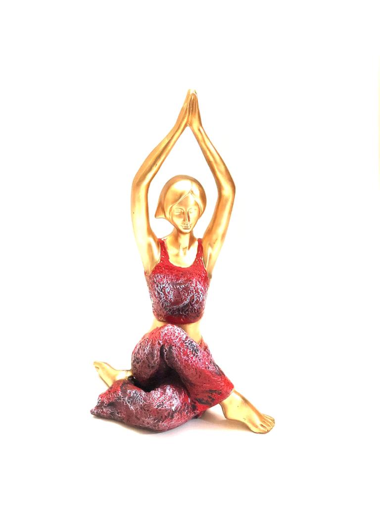 Yoga Figurines Modern Art Stunning Décor Dazzling Creation Only At Tamrapatra