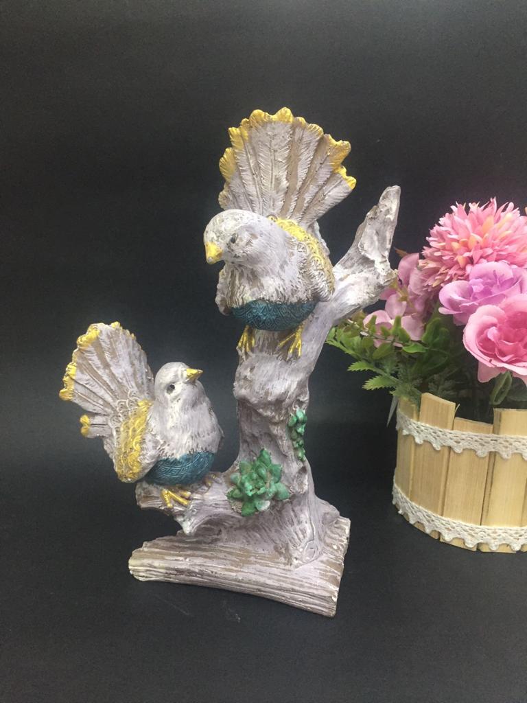 Decorative Pigeons Love Birds On Stem Home Modern Décor From Tamrapatra