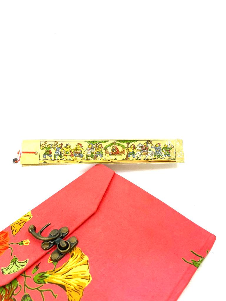 Wooden Bookmark With Tribal Painting For Utility Gifting's Stationary Tamrapatra