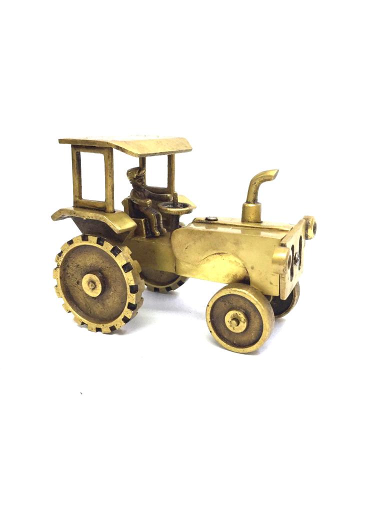 Artistic Tractor Automobile Brass Collection Antique Collectible By Tamrapatra