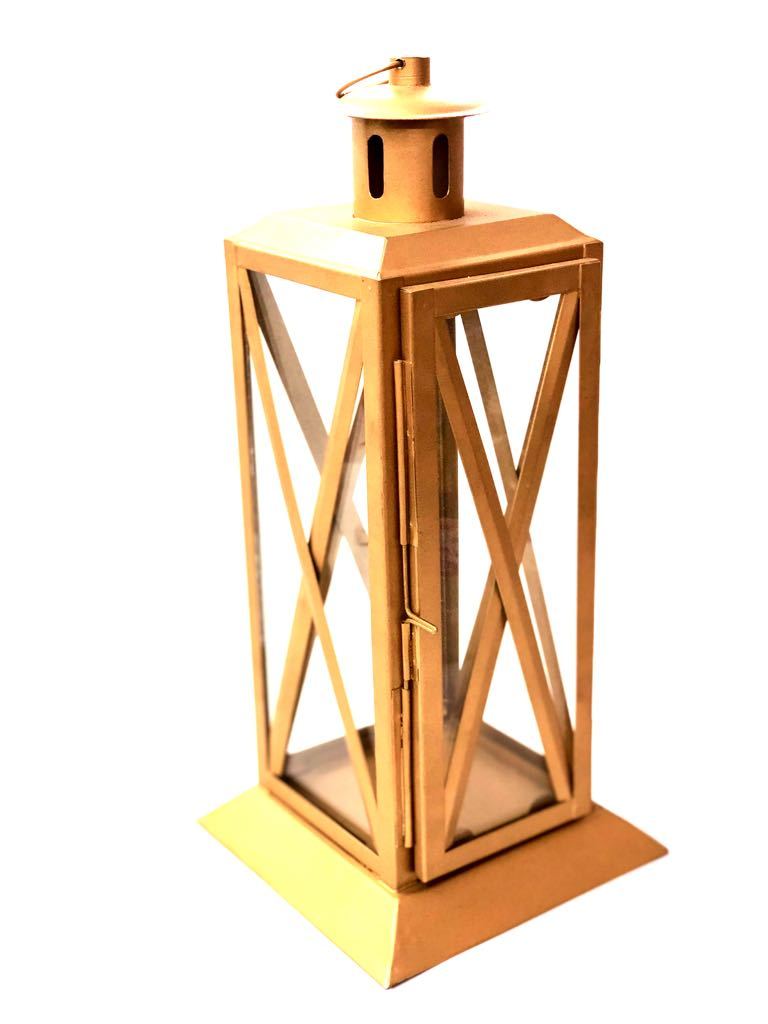 Cross Long Hanging Lantern Sturdy Metal Make Tamrapatra - Tamrapatra