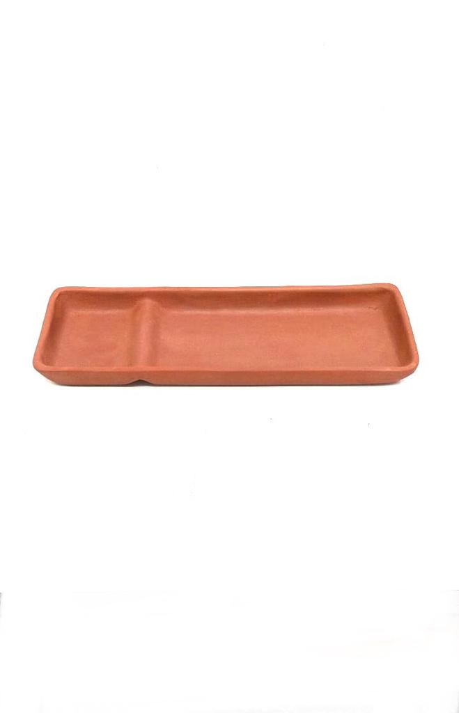 Handcrafted Clay Lunch Dinner Plates Exclusive Earthen Terracotta From Tamrapatra