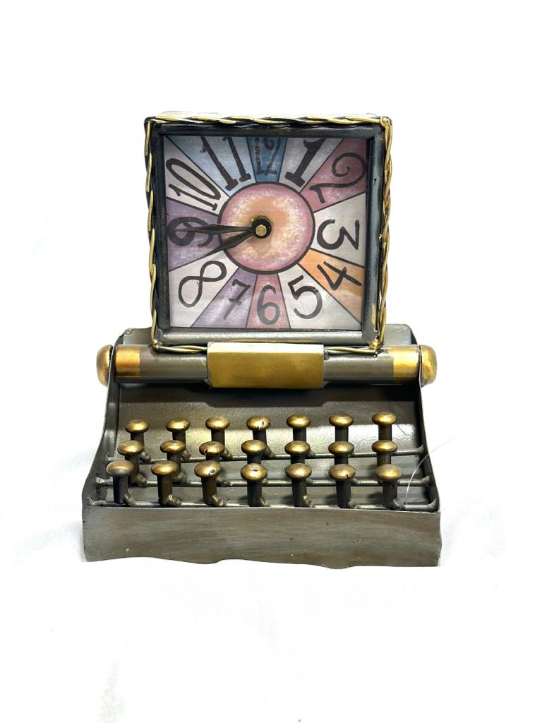 Metal Vintage Clocks Anchor Typewriters Designs Exclusively From Tamrapatra