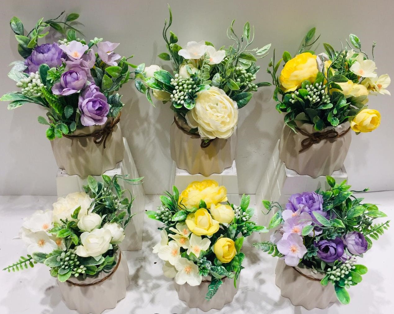 Exclusive Collection Of Ceramic Designer Flower Pots In Various Colors Tamrapatra
