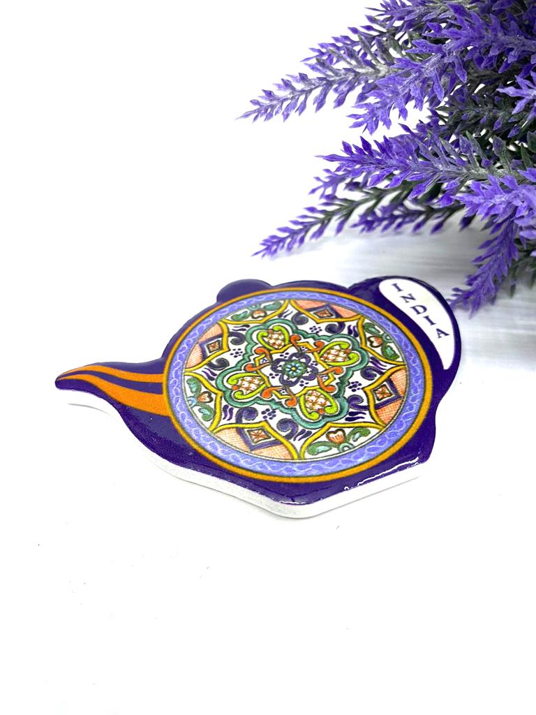Kettle Design Fridge Magnets Ceramic Handicrafts Souvenir Gifts By Tamrapatra