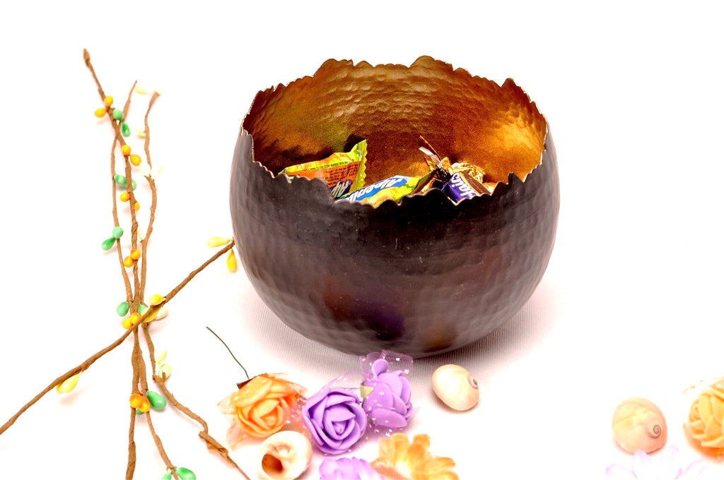 Votive Bowl Style Utility Tea Light Holder Metal Showpiece Tamrapatra - Tamrapatra