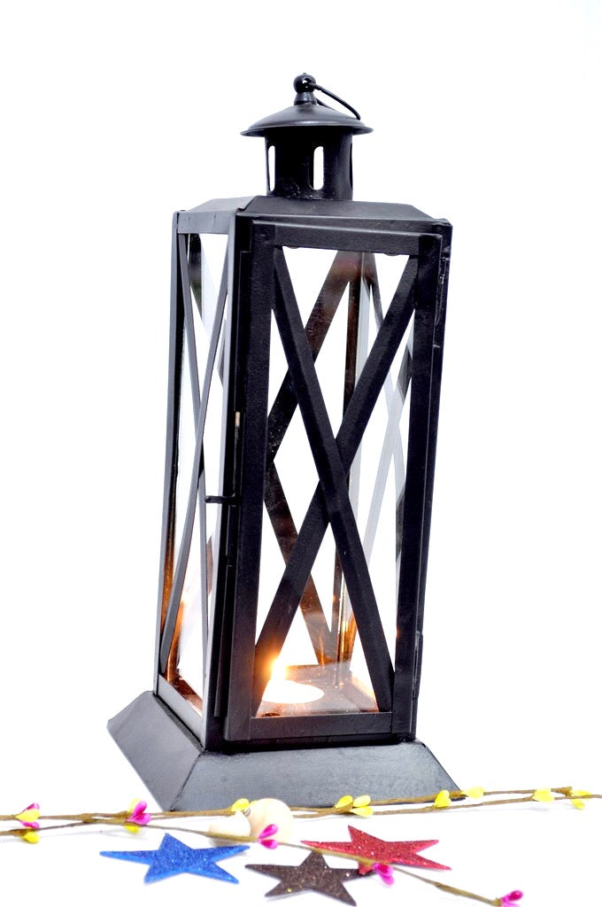 Cross Long Hanging Lantern Sturdy Metal Make Tamrapatra - Tamrapatra