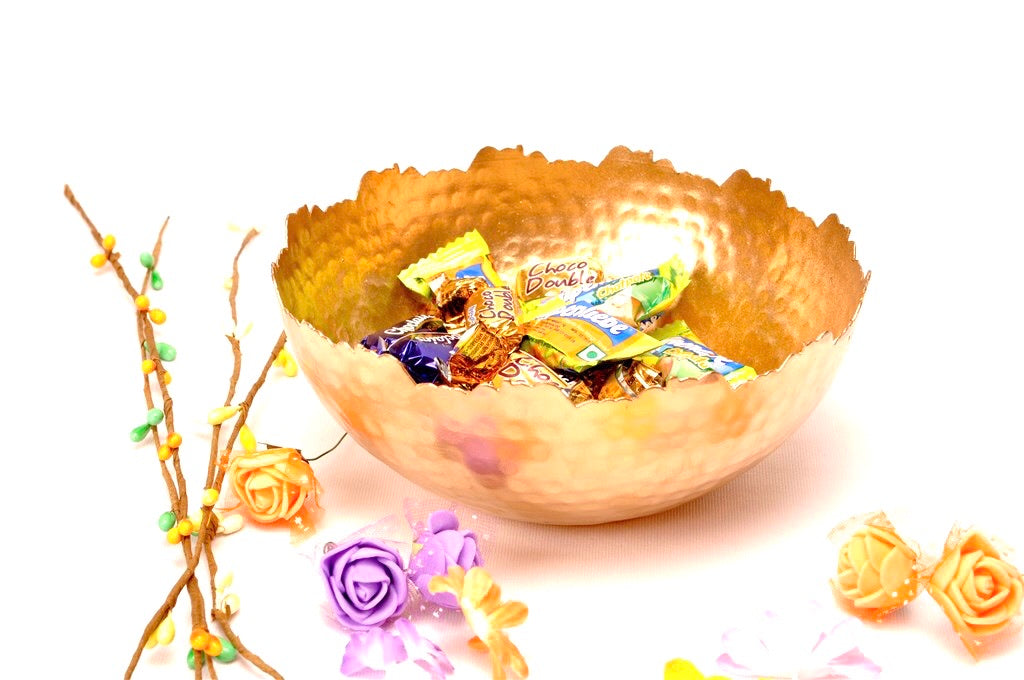 Votive Bowl Style Utility Tea Light Holder Metal Showpiece Tamrapatra - Tamrapatra