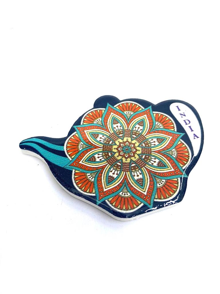 Kettle Design Fridge Magnets Ceramic Handicrafts Souvenir Gifts By Tamrapatra