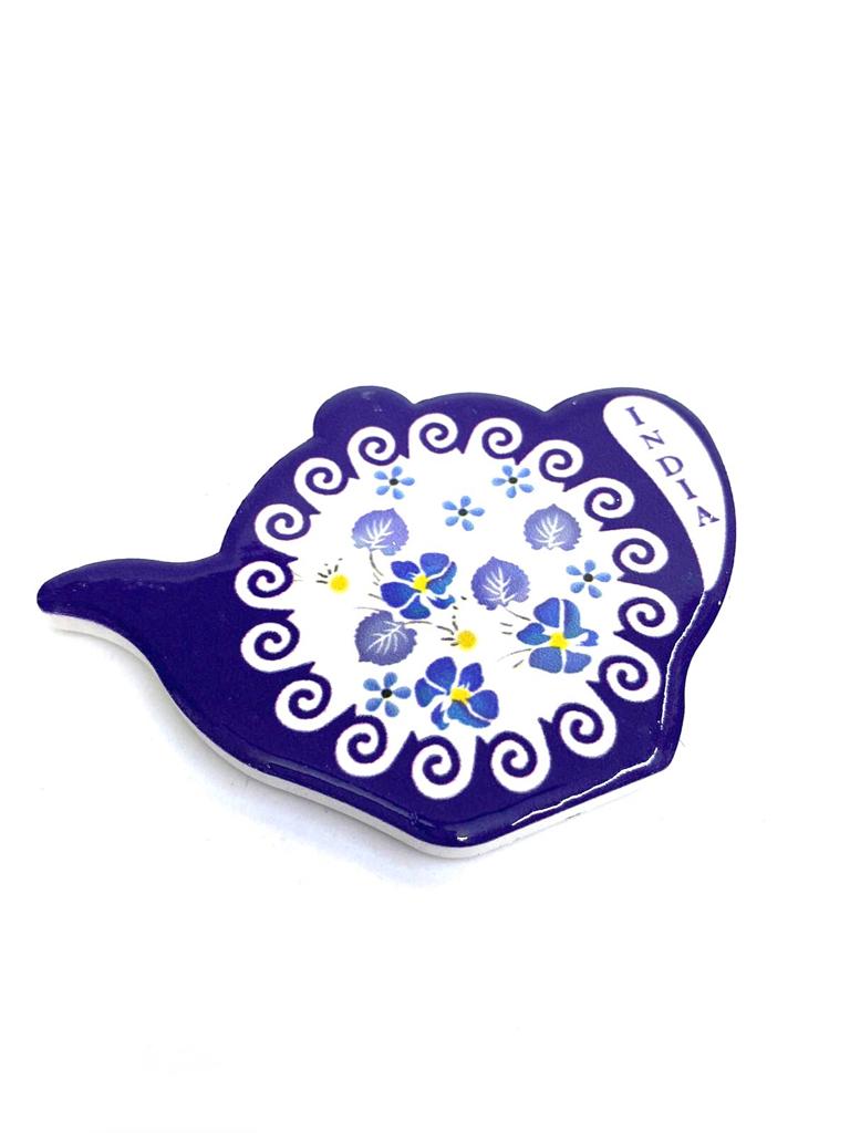 Kettle Design Fridge Magnets Ceramic Handicrafts Souvenir Gifts By Tamrapatra