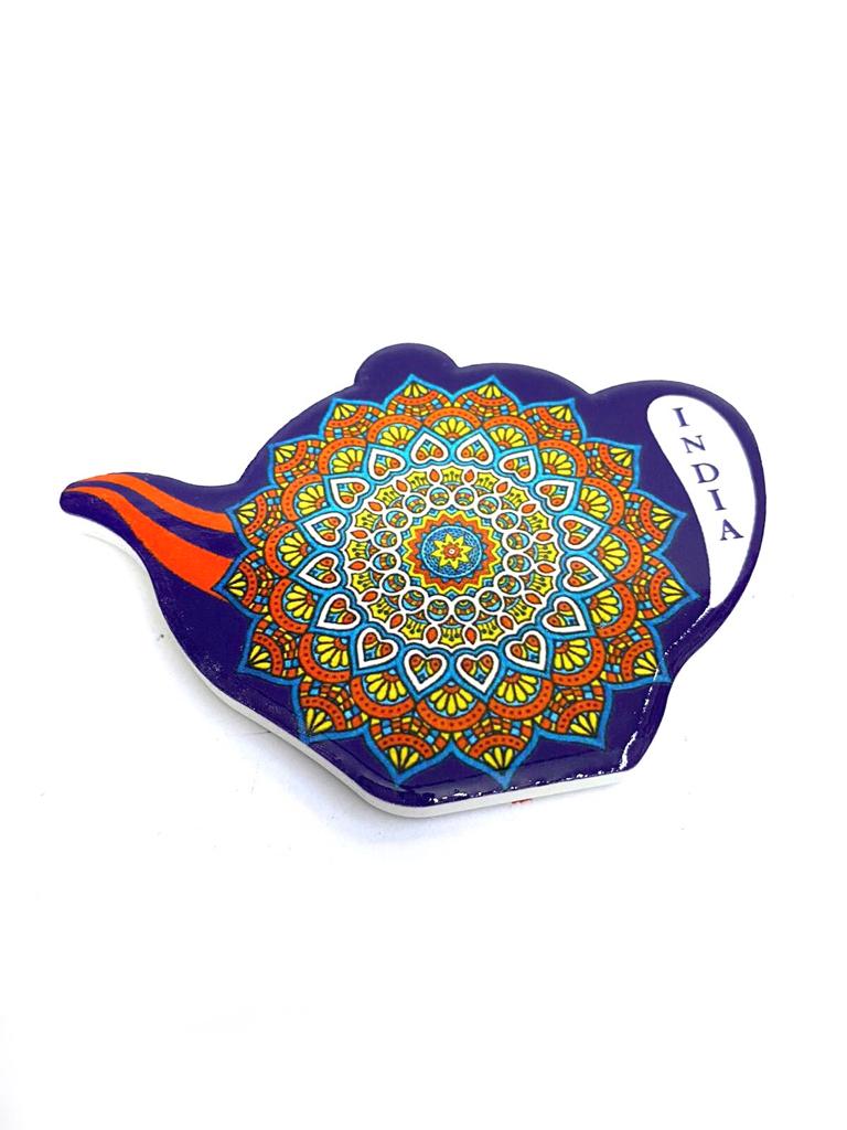 Kettle Design Fridge Magnets Ceramic Handicrafts Souvenir Gifts By Tamrapatra