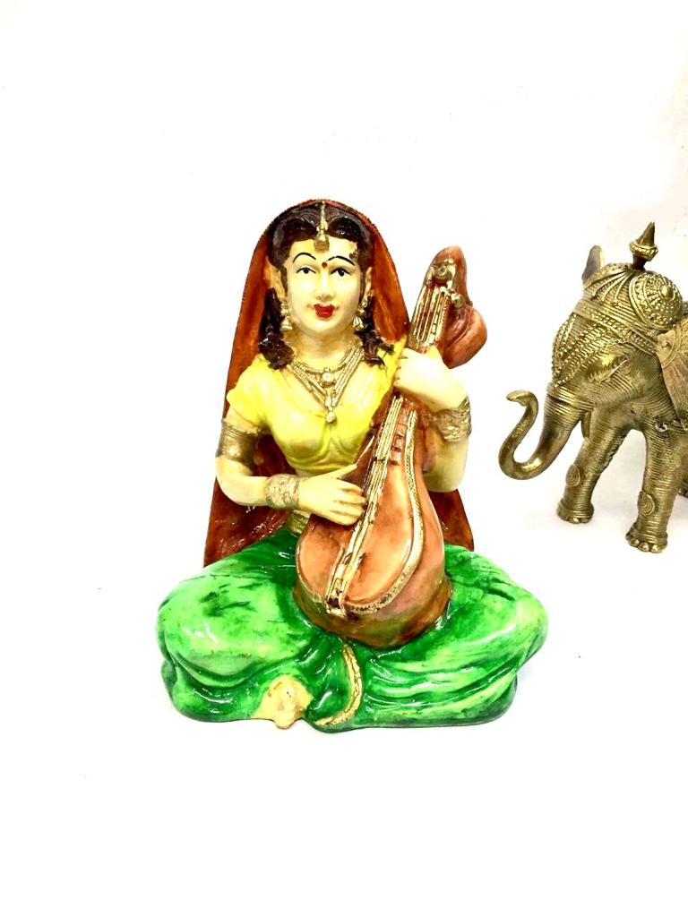 Lady Musician Villagers Exclusive Theme Figurines Various Design Tamrapatra