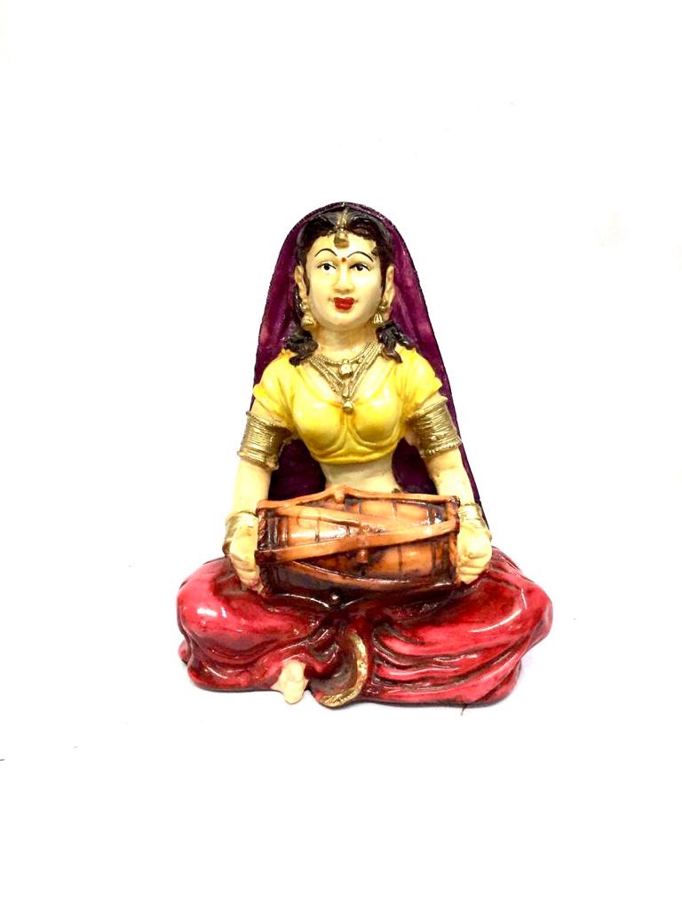 Lady Musician Villagers Exclusive Theme Figurines Various Design Tamrapatra