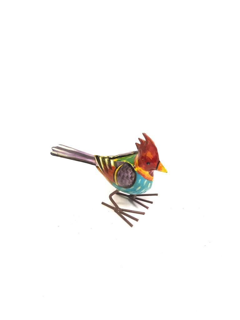 Contrasting Multicolor Metal Birds Various Styles Handicrafts Exporter Tamrapatra