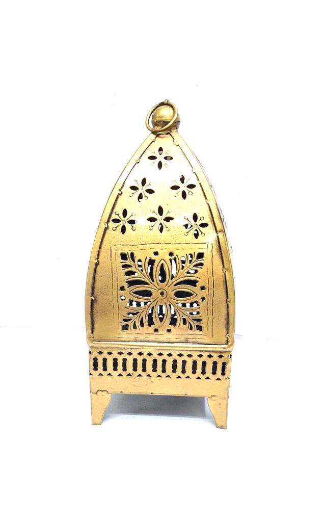 Dome Shaped Lantern With Exclusive Unique Shaped Tea Light Tamrapatra