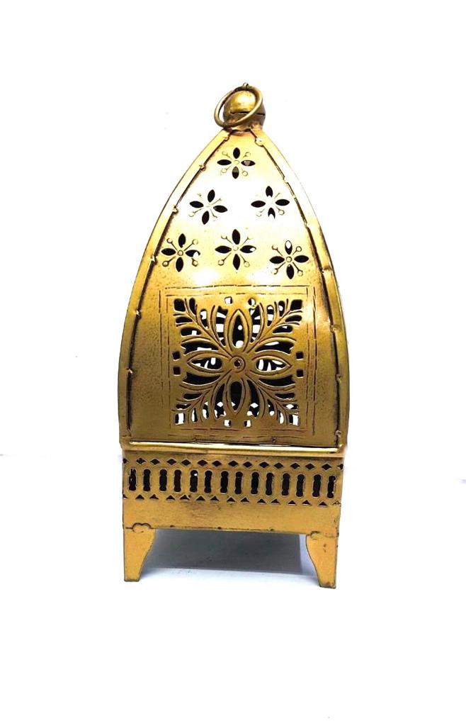 Dome Shaped Lantern With Exclusive Unique Shaped Tea Light Tamrapatra