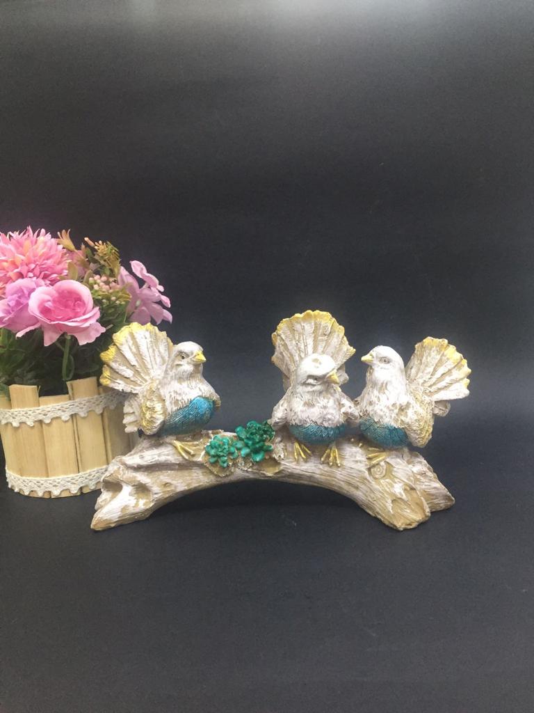 Decorative Pigeons Love Birds On Stem Home Modern Décor From Tamrapatra