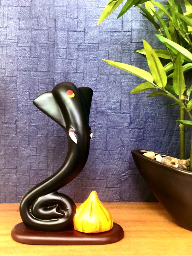 Ganesha In Sleek Style With 3 Variants Black Resin Decor By Tamrapatra - Tamrapatra
