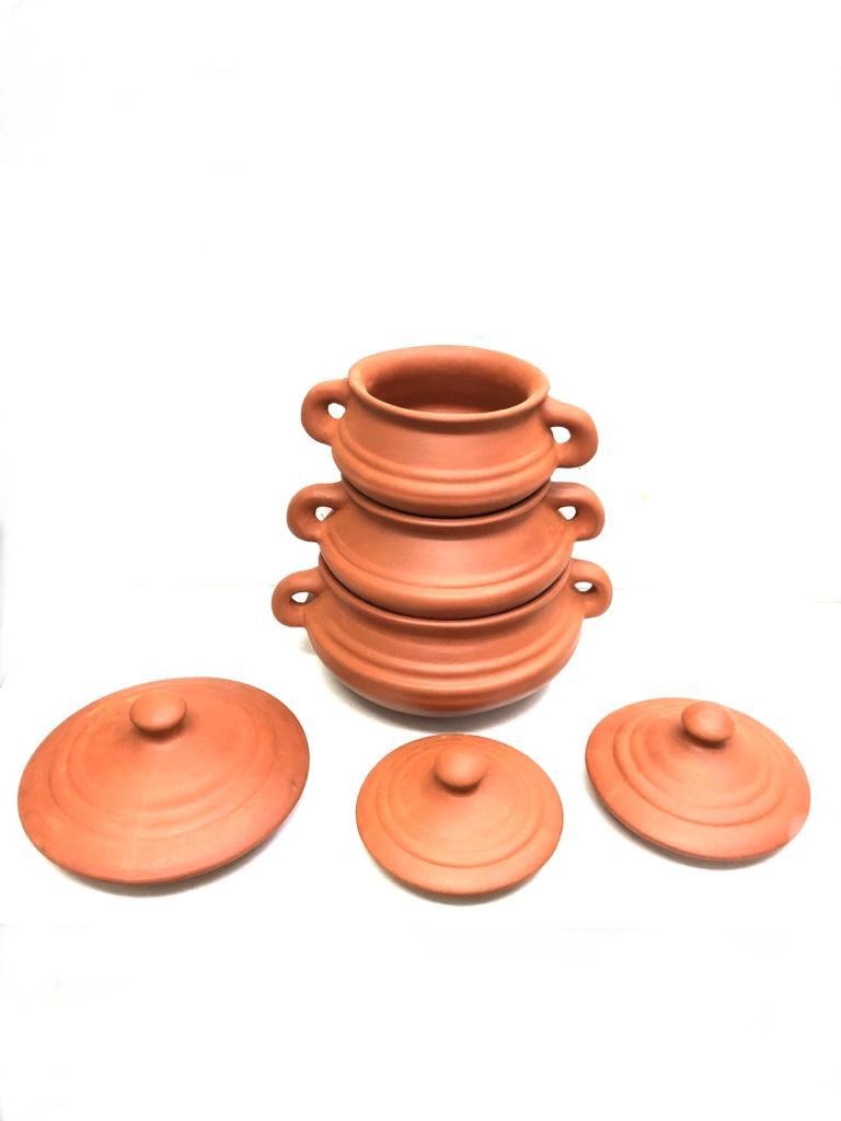 Patila Handi With Handles Handcrafted Earthen Cooking Vessels Tamrapatra