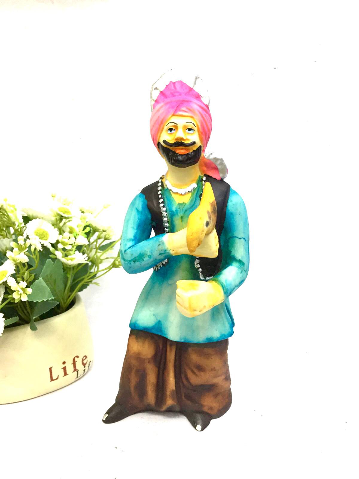 Punjabi Rajasthani Couple Dancers Theme Resin Crafts Traditional By Tamrapatra