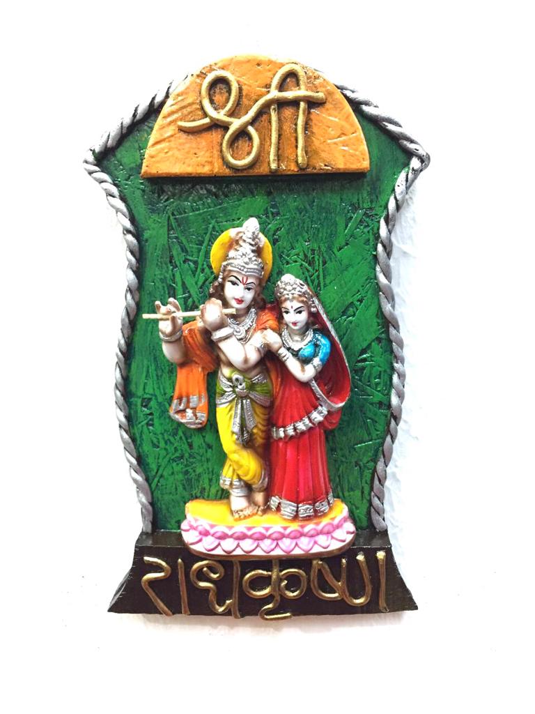 Radha Krishna Hanging Resin Exclusive Home Décor Gifts Religious Tamrapatra