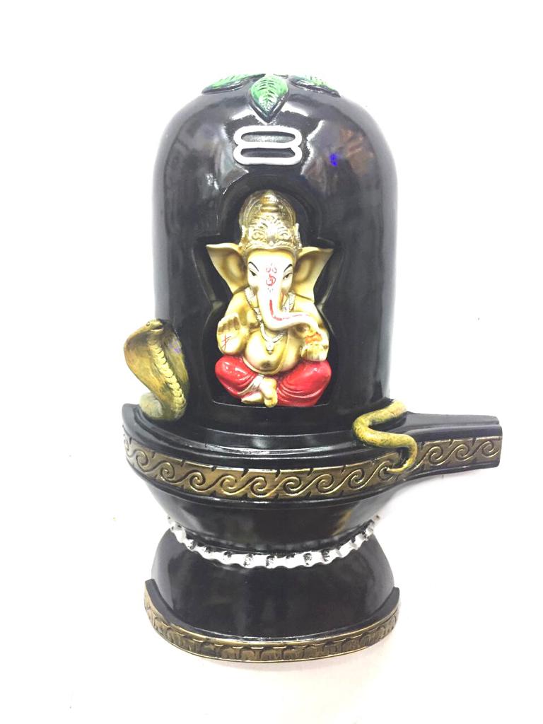Shivling Ganesha Unique Combination Resin Wall Art Exclusively At Tamrapatra