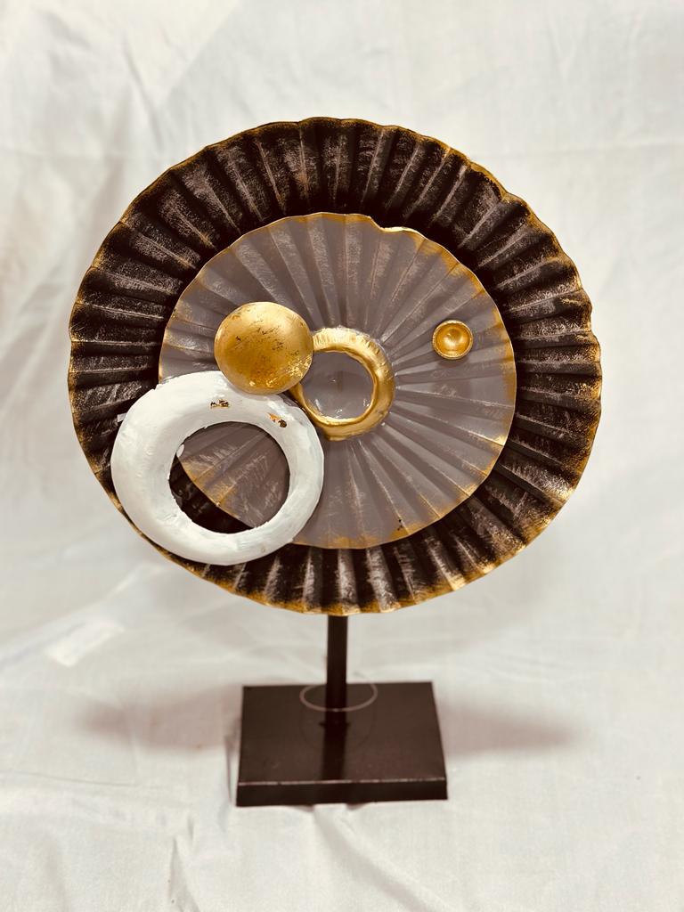 Metal Wall Showpiece Table Décor In Various Abstract Designs New From Tamrapatra