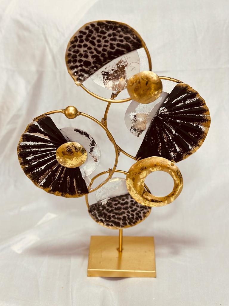 Metal Wall Showpiece Table Décor In Various Abstract Designs New From Tamrapatra