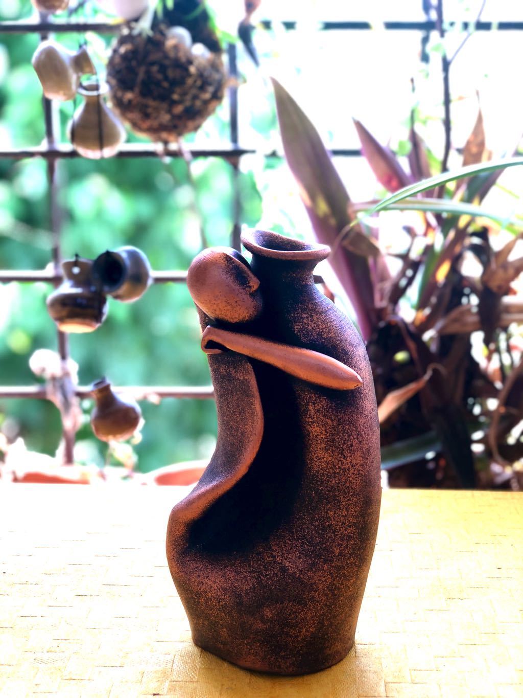 Sculpture Man Pots Outstanding Clay Pottery Tamrapatra - Tamrapatra