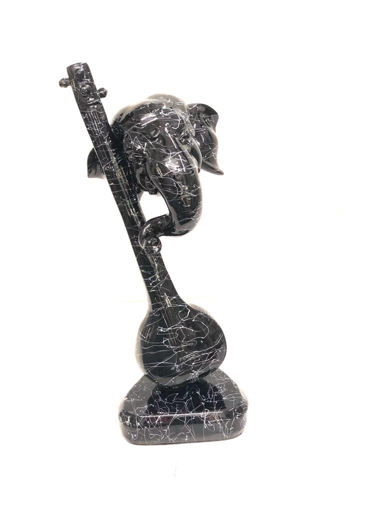 Veena Instrument Ganesh Abstract Beautiful Depiction Now At Tarmapatra