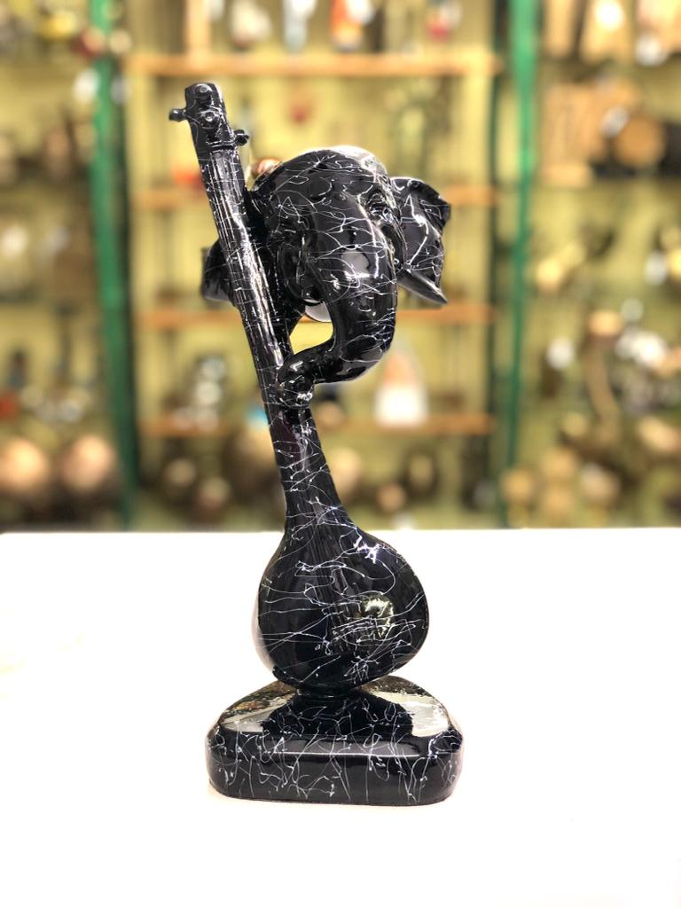 Veena Instrument Ganesh Abstract Beautiful Depiction Now At Tarmapatra