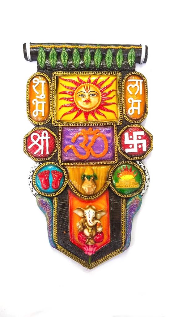 Vastu Frame Resin Art Colorful Handcrafted Decorative Hanging By Tamrapatra
