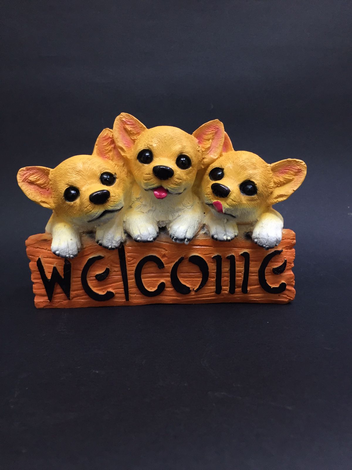 Welcome Dog Series Adorable Puppy Collectible Artistic Décor Tamrapatra