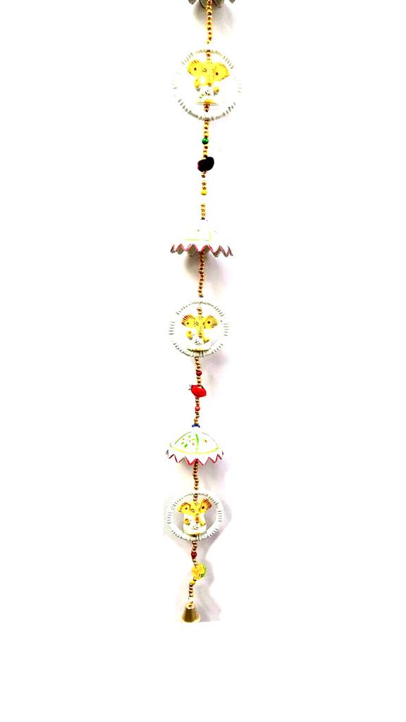 Classy White Danglers Suits Every Home Traditional Handcrafted Gifts Tamrapatra