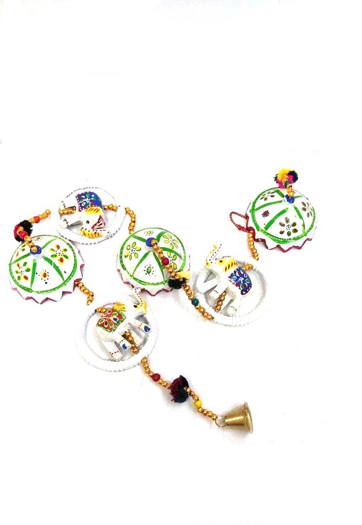 Classy White Danglers Suits Every Home Traditional Handcrafted Gifts Tamrapatra