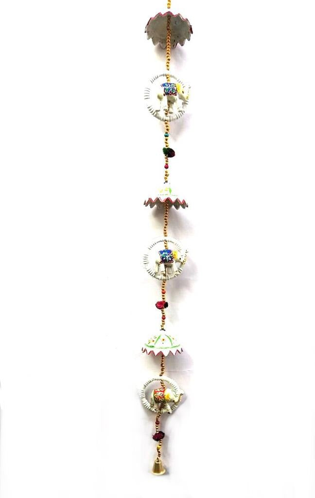 Classy White Danglers Suits Every Home Traditional Handcrafted Gifts Tamrapatra