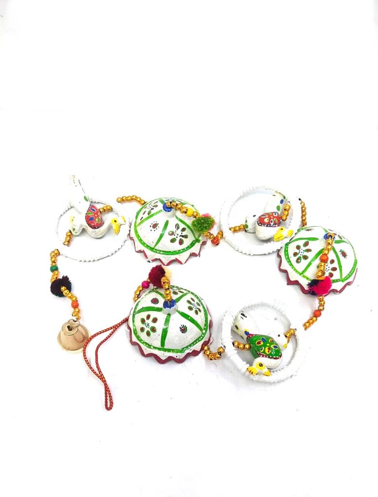 Classy White Danglers Suits Every Home Traditional Handcrafted Gifts Tamrapatra